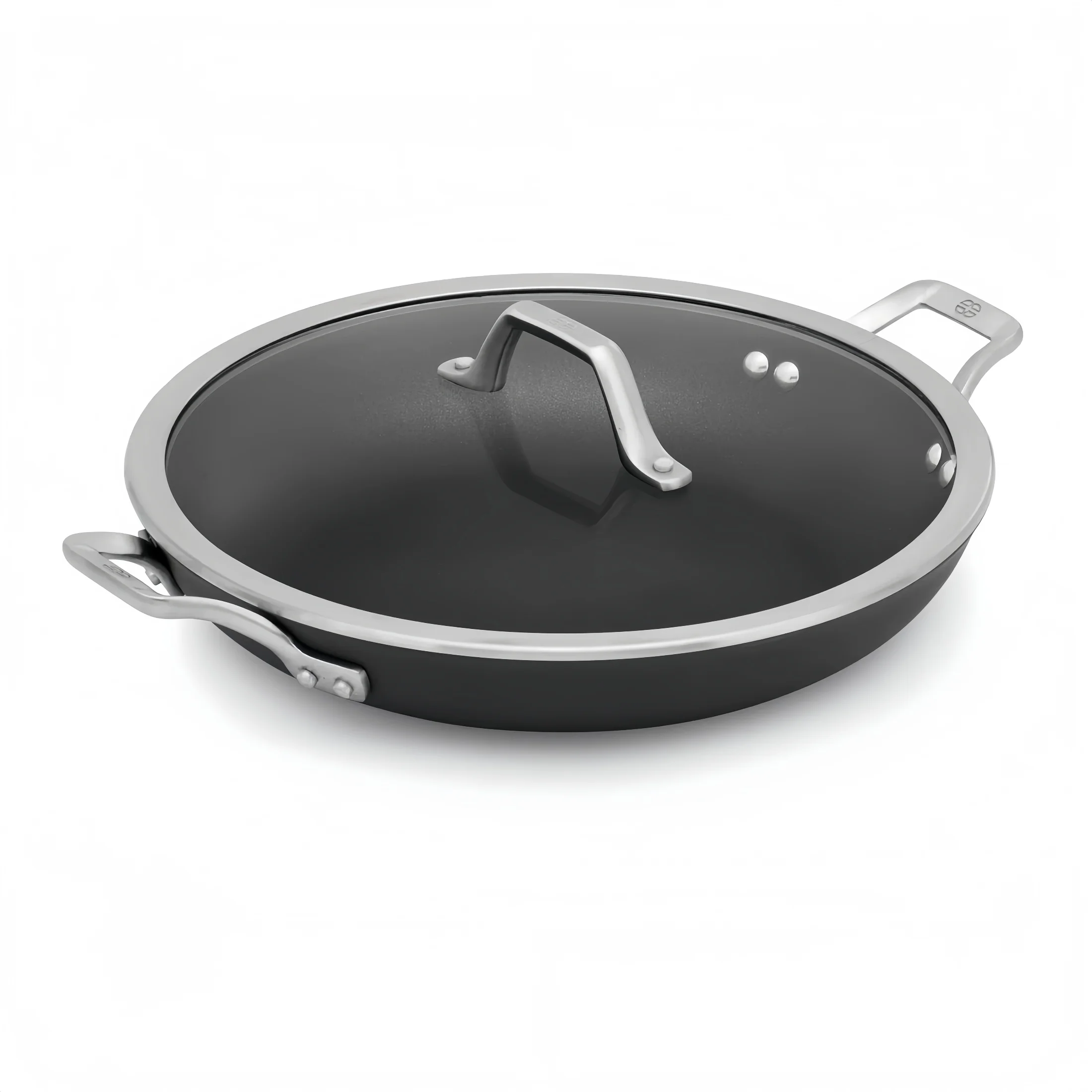 

Nonstick Everyday Pan with Cover, 12-Inch. Oven Safe, Even Heating, Healthy Cooking, Easy Clean, Dishwasher Safe, Kitchen