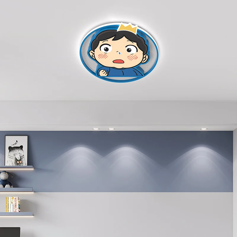 Children's room lamp Prince Boji boys and girls cartoon intelligent LED lamp modern simple bedroom eye protection ceiling lamp