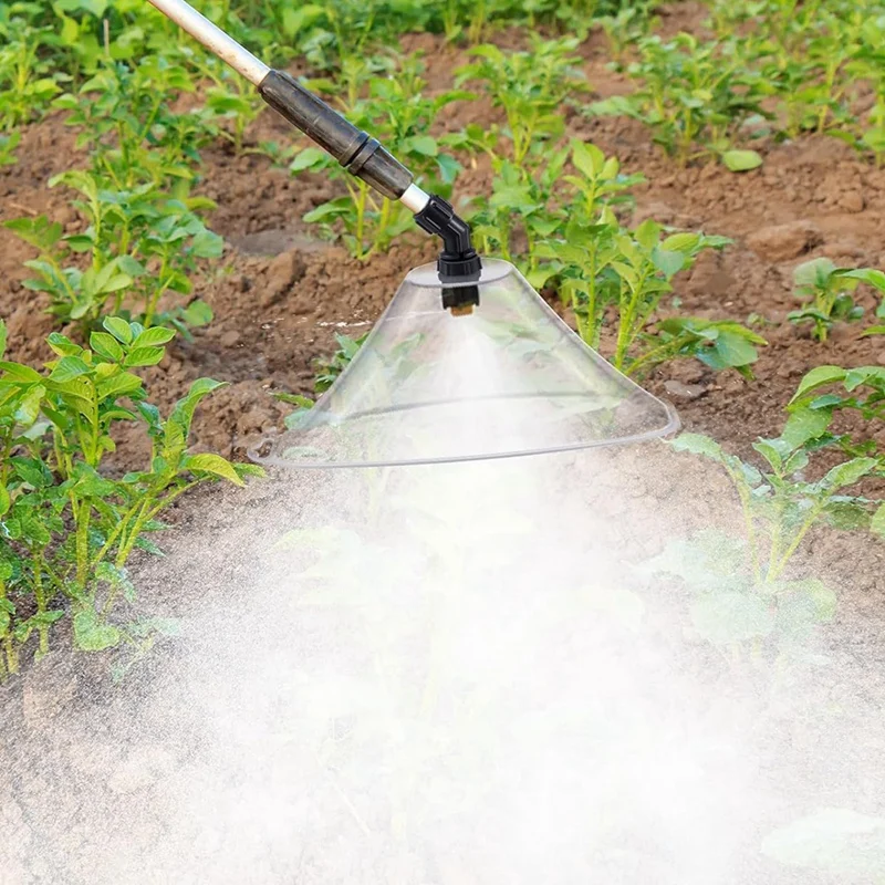 Boquilla de capó de pulverización a prueba de viento, punto de boquilla atomizadora de alta presión, campana rociadora con boquilla, herramientas de jardinería, 4 paquetes