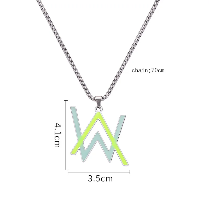 Electronic music leader Alan Walker sends luminous pendants, trendy and versatile stainless steel waterproof and color-preservin