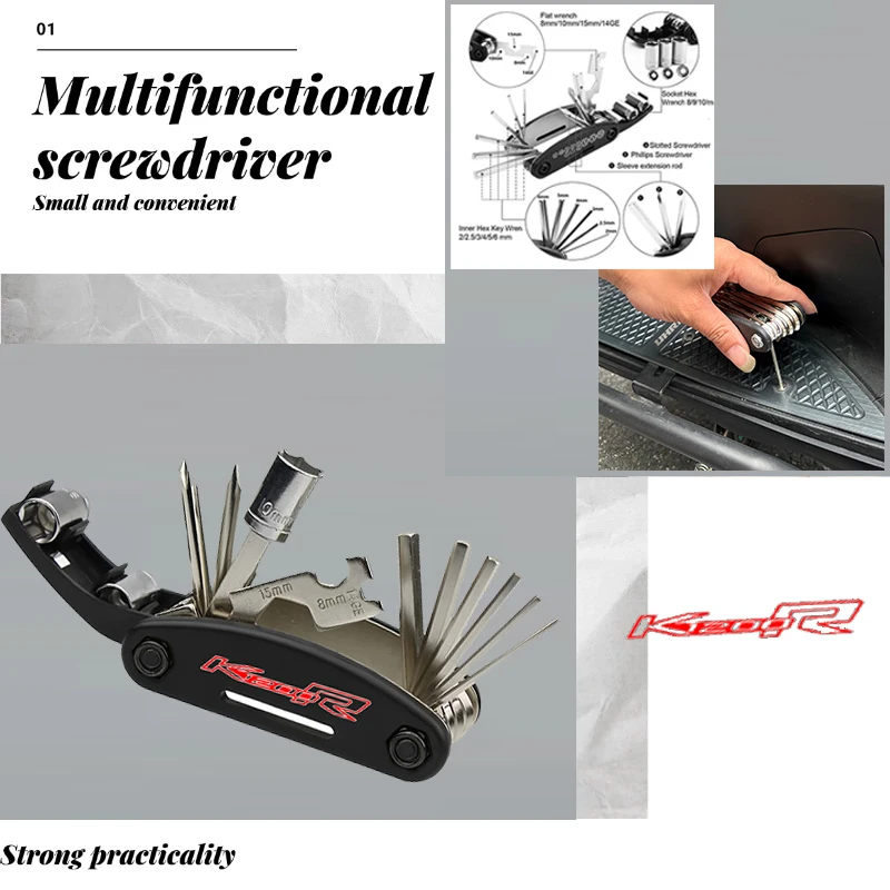 

Подходит для K1200R K1200S K1300S/R/GT K1600GT/GTL, специальные инструменты для ремонта мотоциклов, многофункциональный комплект отверток, часть мотоцикла