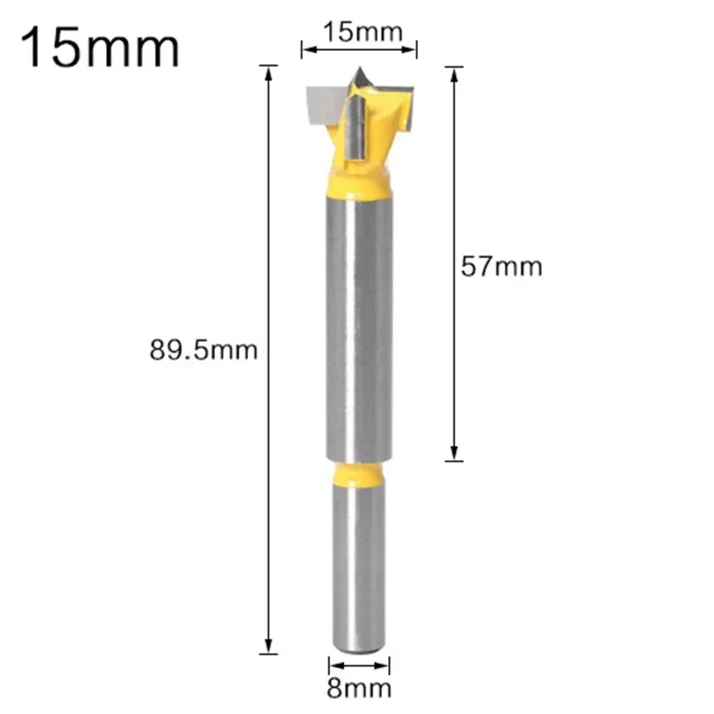 1PC 15mm-20mm Forstner Tips Woodworking Tools Hole Saw Cutter Hinge Boring Drill Bits Round Shank Tungsten Carbide Cutte