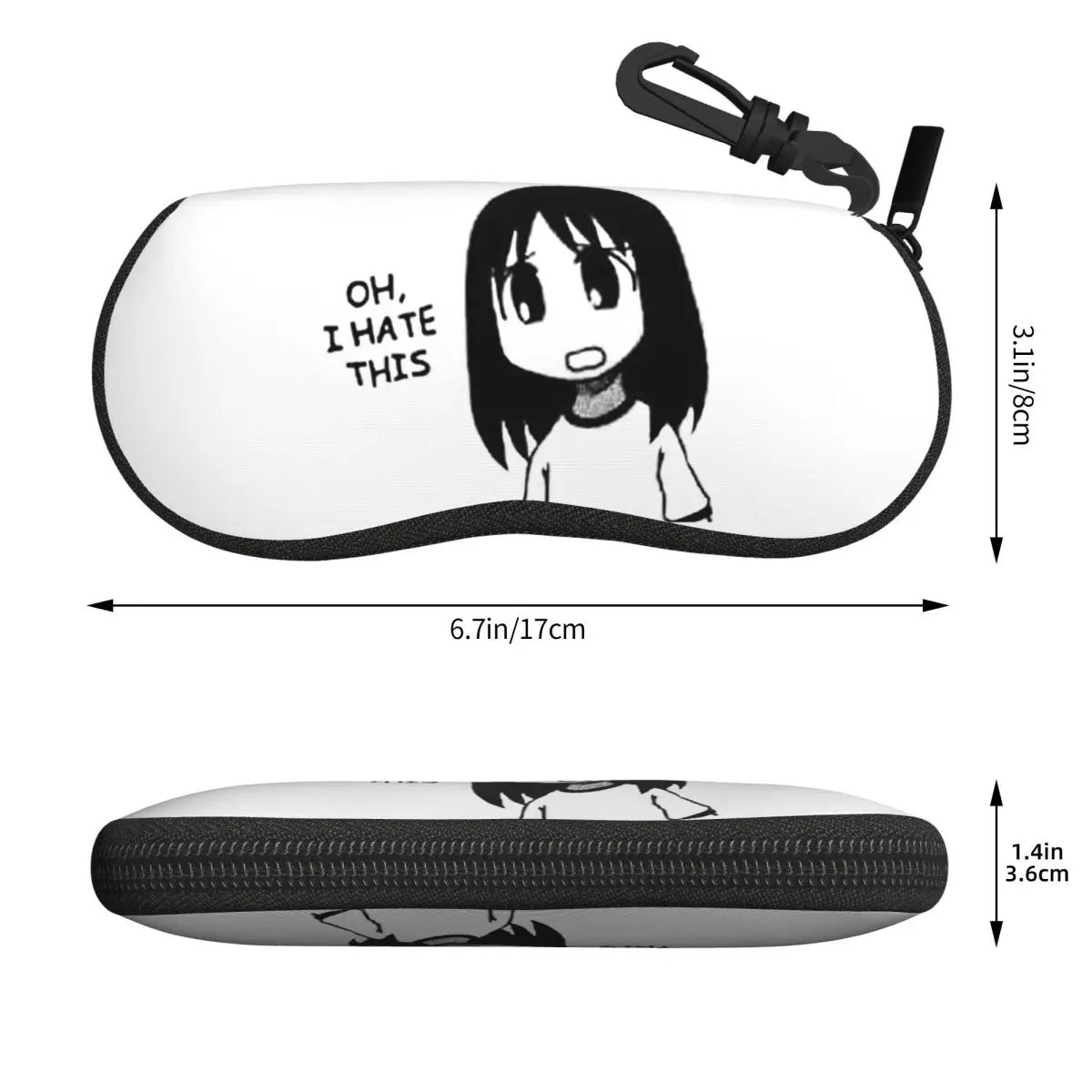 古い - プロフィールを確認してください。あずまんが大王 大阪 春日部 春日部 アユム カスガ シェル メガネケース サングラスボックス 女性 男性 ソフト眼鏡バッグ ポーチ