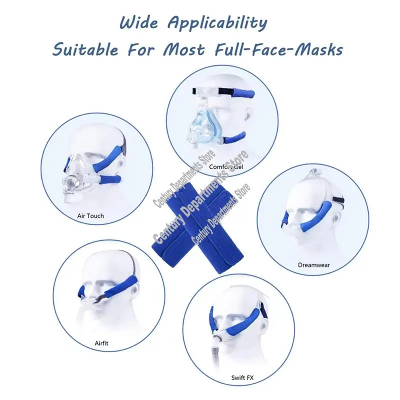 

ABRM-16Packs Чехлы на ремни CPAP Запчасти для ремней CPAP Комфортные подушечки для ремней, мягкий флисовый чехол для маски для лица Подходит