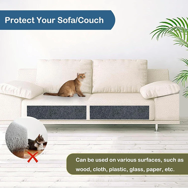 Selbstklebende Katzenkratzmatte, langlebiger Sisal-Möbelschutz, DIY, anpassbare Katzenkratzunterlage für Couch, Sofa – Detail 10