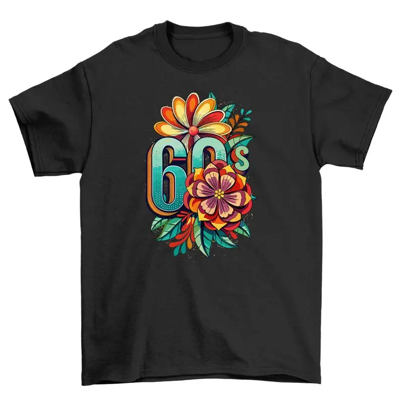 Retro_60 Flower Power 60s Feel Funny T shirt Groovy Hilarious Printe