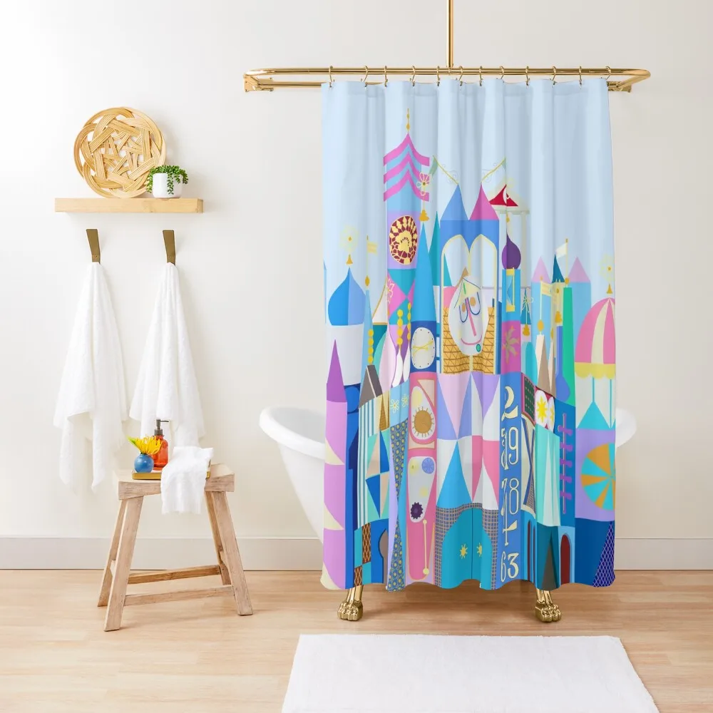 

Tokyo Small World After All Shower Curtain Bathroom Deco Transparent Bathroom Shower Curtain