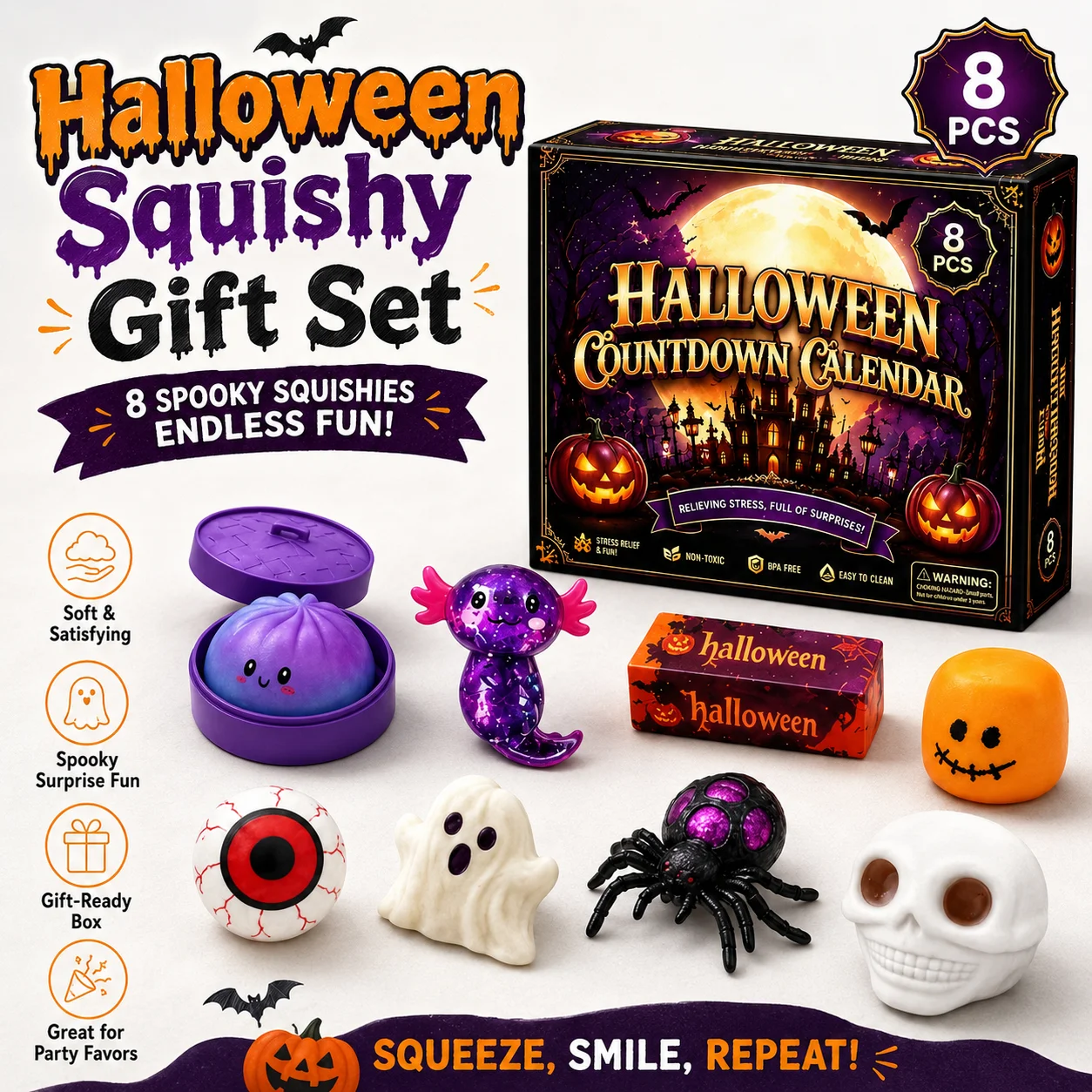 new-halloween-ghost-squishy-toy-soft-squeeze-slow-rising-fidget-sensory-stress-relief-tactile-desk-decor-novelty-gift-set-box