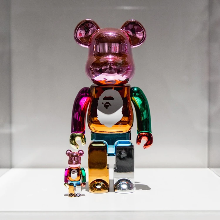 

interior decoration modern design large size electroplated bear brick resin sculpture