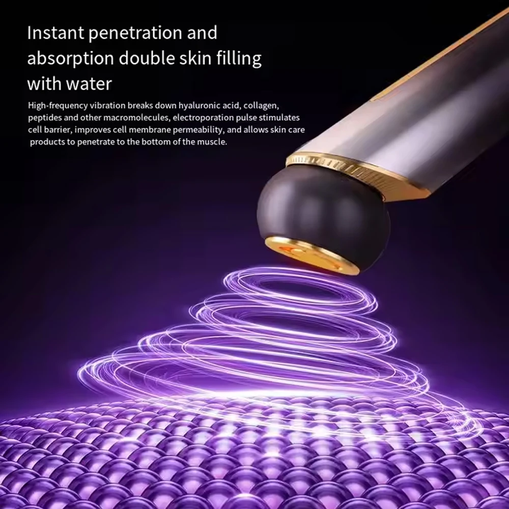 Microcurrent Face Lifting นวดประคบร้อนเย็น Deep Cleansing Facial Skin Care อุปกรณ์ความงาม EMS Facial Massager Eye Care