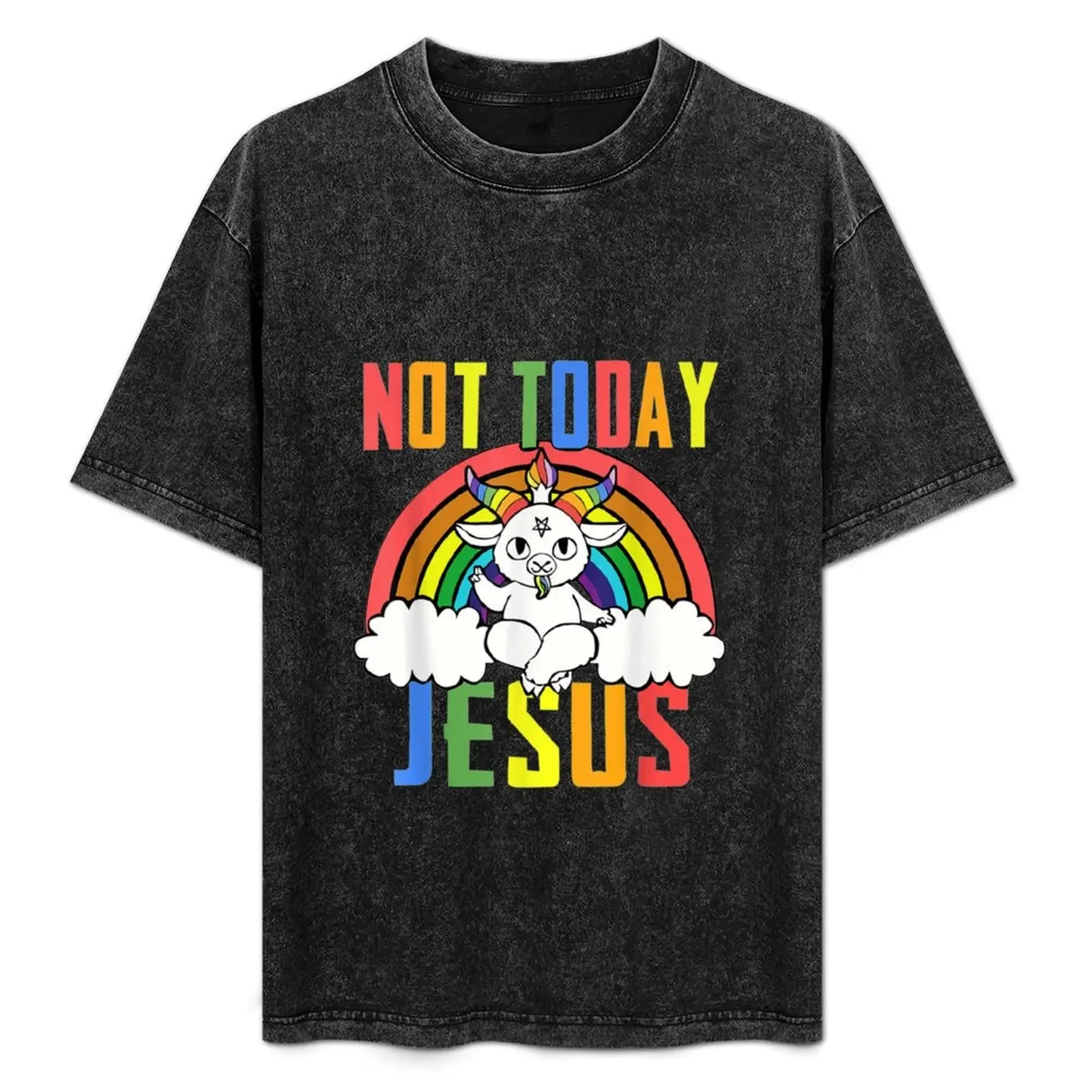 

Unicorn Rainbow Not Today Jesus T-Shirt Funny t-shirt cute clothes boys animal print tshirts personalised mens clothing