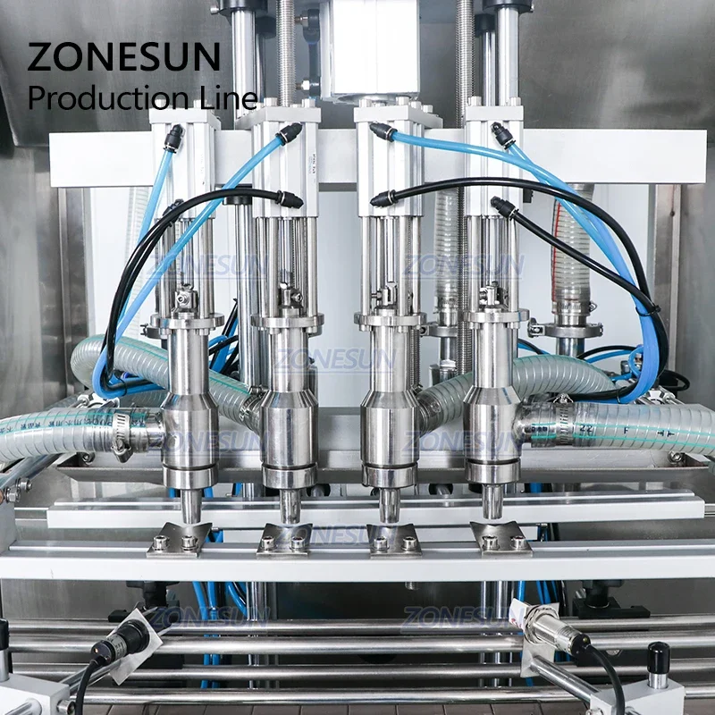 ZONESUN ZS-FAL180P5 Full Automatic Production Line Bottle Unscrambler Essential Oil Perfume Liquid Filling Capping Machine