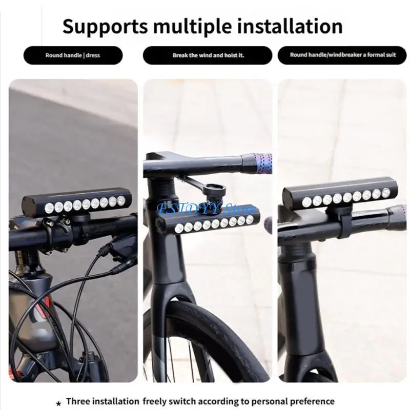 

G6DE Rechargeable LED Bicycles Front Light Bicycles Head Light Waterproof Flashlight