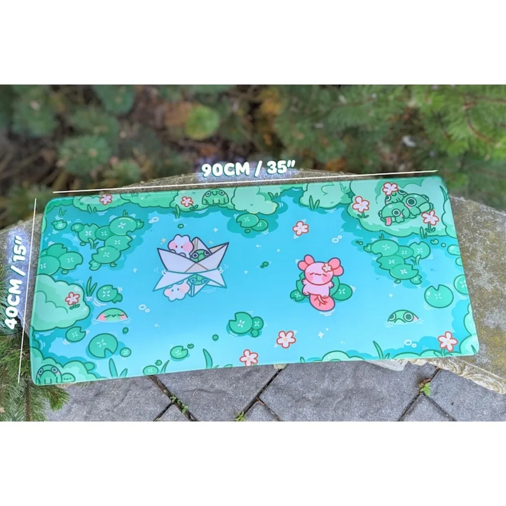 Froggy Pond Mousepad desk accessories desk organizers and trays tapis de souris alfombrillas gaming alfombrilla ratón