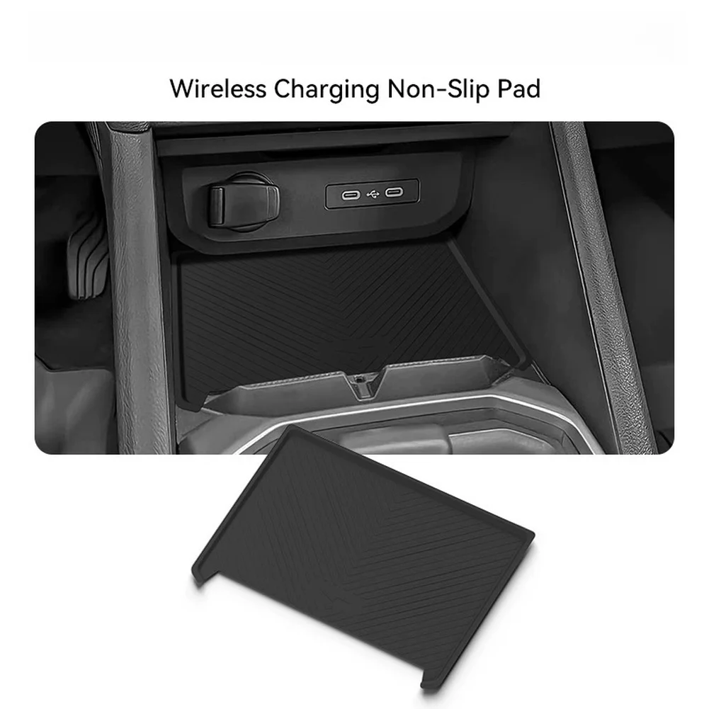 Silicone Protective Mat for Wireless Charging on For Renault For Dacia Duster 2025 2026 Center Console Easy Setup