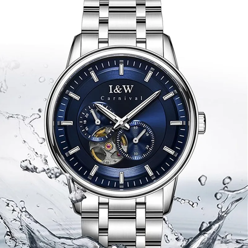 CARNIVAL Mens Mechanical Dress Watch Brand Luxury Sapphire MIYOTA Movement Automatic Wrist Watches 50m Waterproof for Men Montre