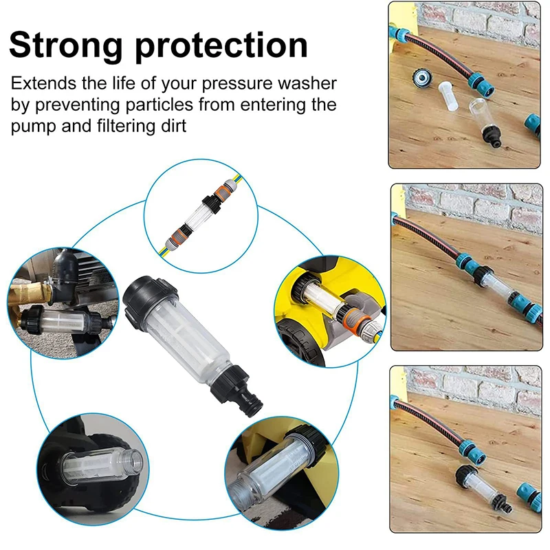High Pressure Washer Water Filter For Karcher K2 K3 K4 K5 K6 K7 G 3/4”  Karcher Universal Filter set image 3
