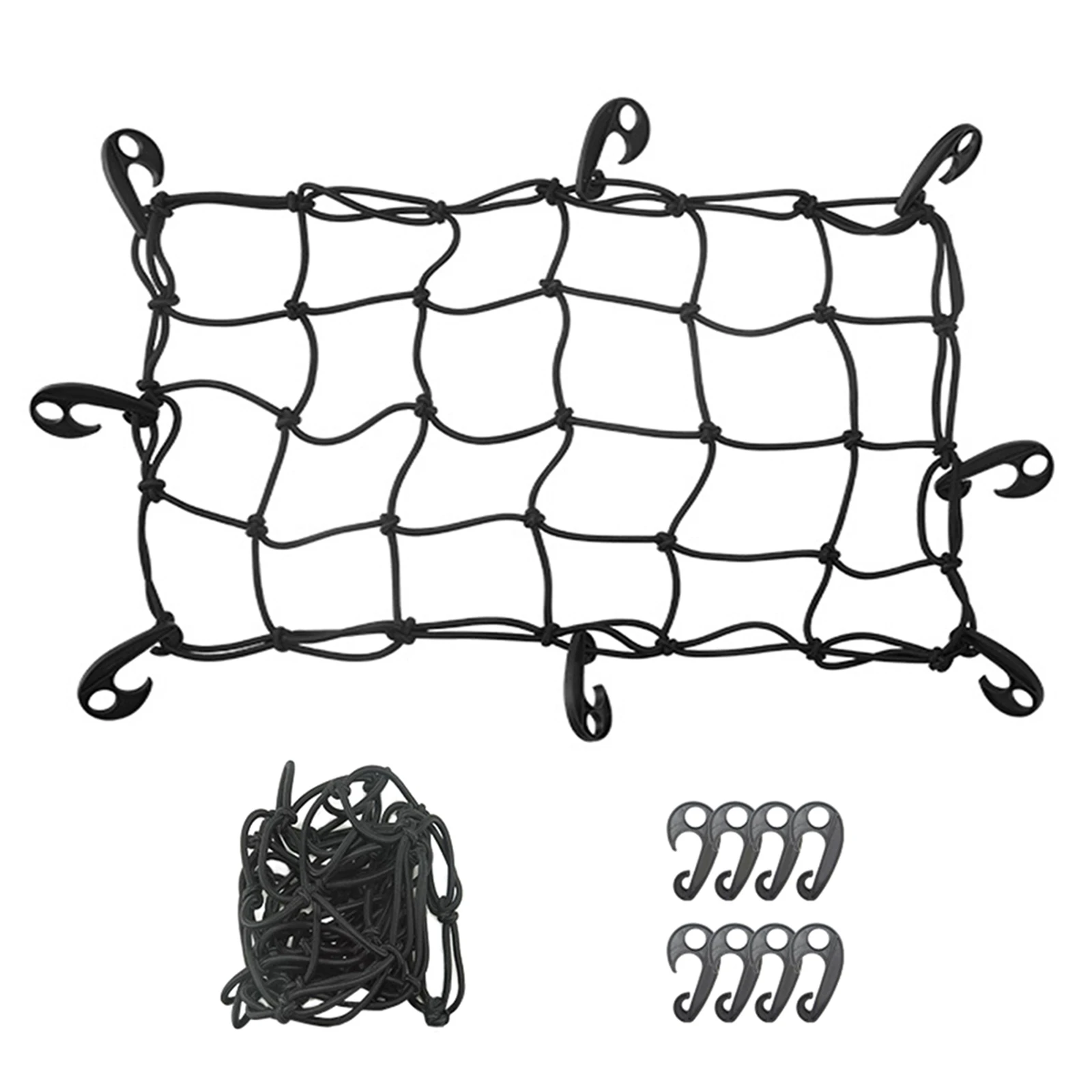 

Cargo Utility Wagon Net For Utility Garden High Elastic 8 Hooks Collapsible Collapsible Design Elastic Rubber+PP