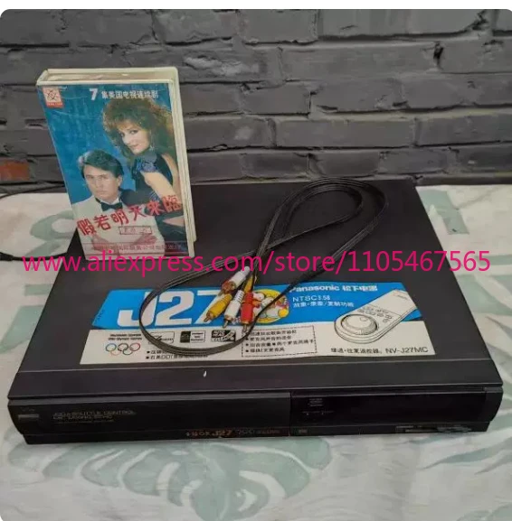1pcs 80% new Vintage VHS Video Recorder J27/J25 | Classic Tape Player | Retro Cassette Player for Old Format Tapes