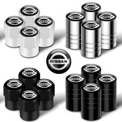 4pcs Metal Car Wheel Tire Valve Caps Stem Case Covers Accessories For Nissan Nismo Almera Qashqai Altima Note Maxima Tiida J32