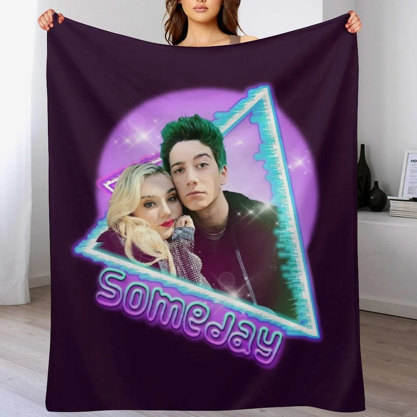 

Zombies 3 - Addison and Zed Someday Throw Blanket Fashion Sofas For Baby Luxury Thicken Bed Fashionable Blankets