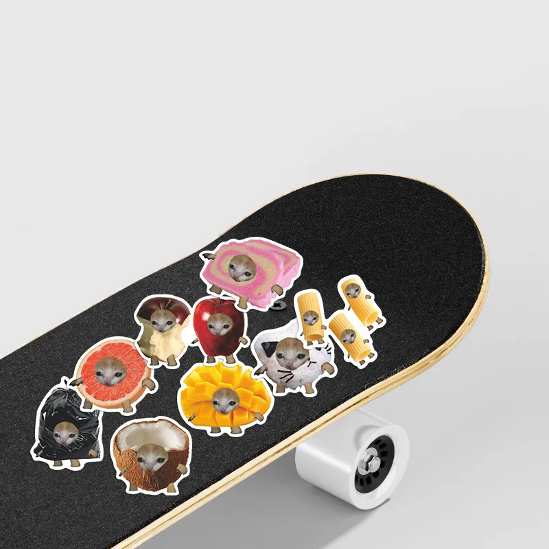 50 قطعة القطط مضحك ميمي الكرتون الكتابة على الجدران ملصقات DIY بها بنفسك الهاتف الغيتار المحمول دفتر حقيبة ملصق مضاد للمياه