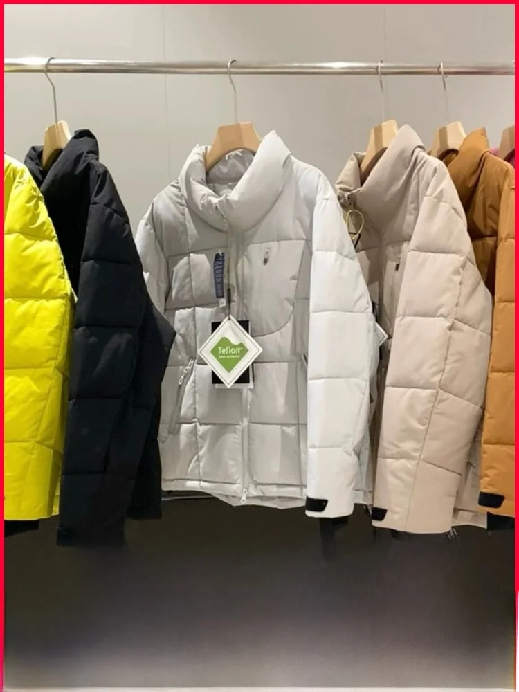 

Новая зимняя куртка Snowy Cotton: ветрозащитная, водонепроницаемая, теплая, с воротником-стойкой, для пар, повседневная, свободного кроя, на молнии