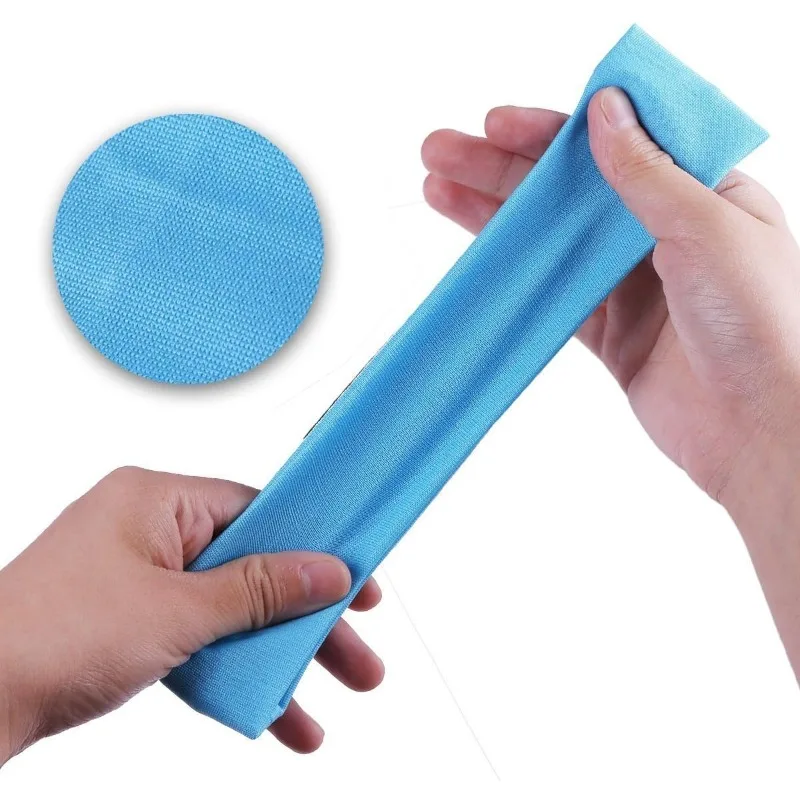 Elastisches Haarband Modische Stirnbänder Einfarbige Gestrickte Sport-Lauf-Fitness-Yoga-Haarbänder Make-up Haaraccessoires für Frauen – Detail 5
