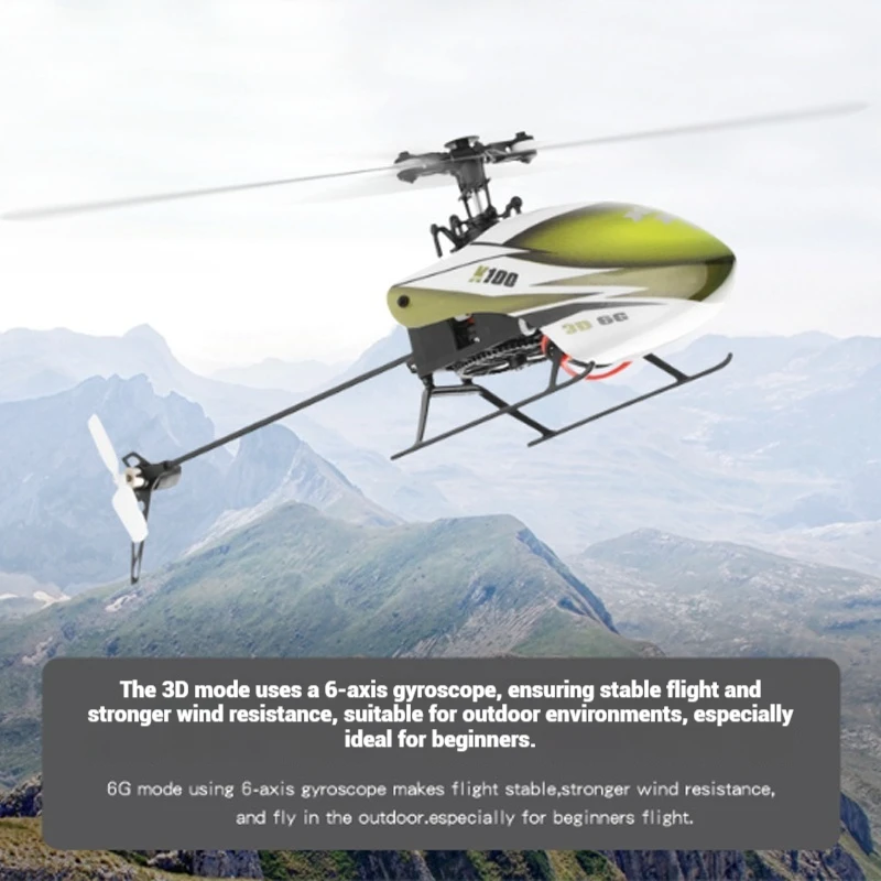 WLリモートコントロールRC K100 6方向シングルプロペラエルロンフリーアップリモートコントロールヘリコプターエントリーレベルモデルおもちゃ飛行機