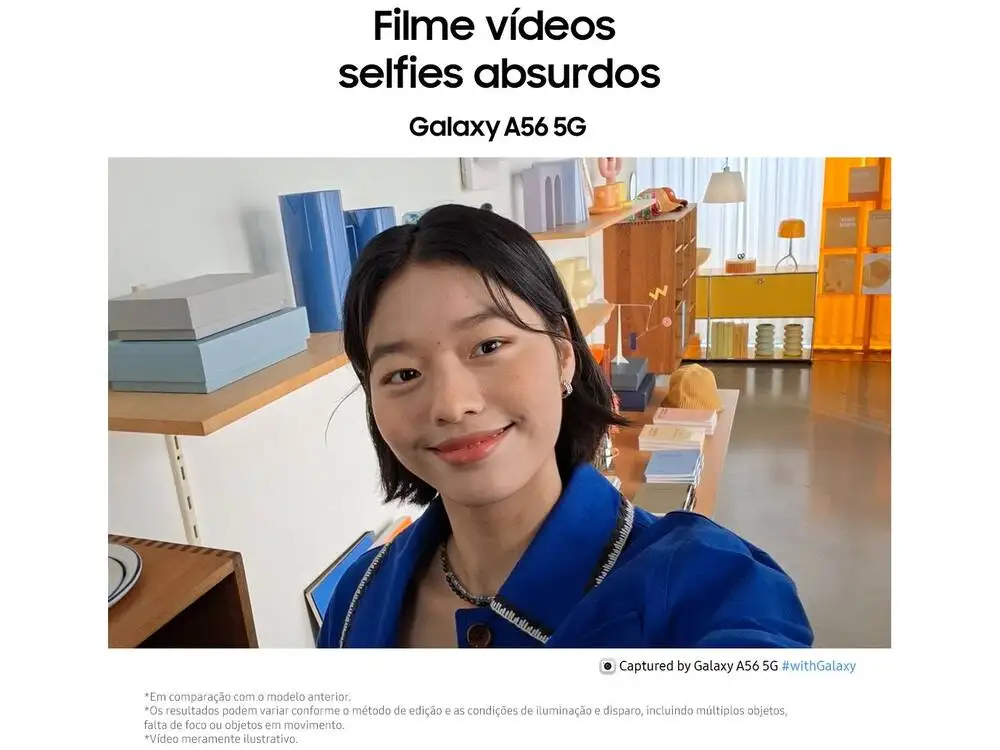 الهاتف الذكي Samsung Galaxy A56 128GB 5G 8GB RAM أسود 6,7 بوصة كاميرا. ثلاثي + صورة شخصية 12 ميجابكسل #5