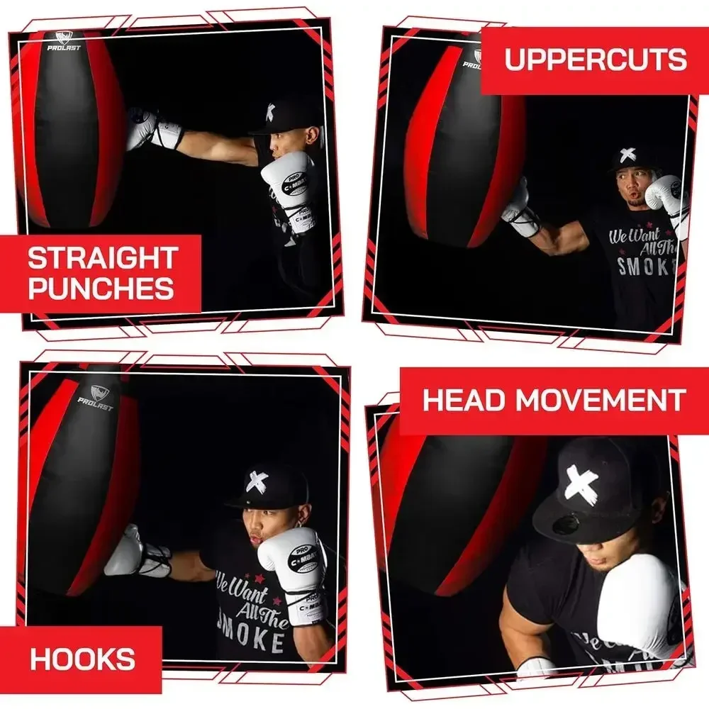 Heavy Punching Bag for Adults - Hook, Uppercut, Body Snatcher Training for Boxing, MMA, Muay Thai
