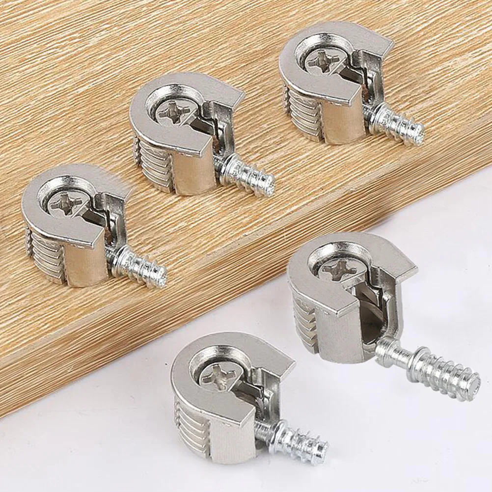 

5 шт. Трехсторонние эксцентриковые соединители для мебели, держатели для полок из сплава с антикоррозийным покрытием для шкафов и офисной мебели