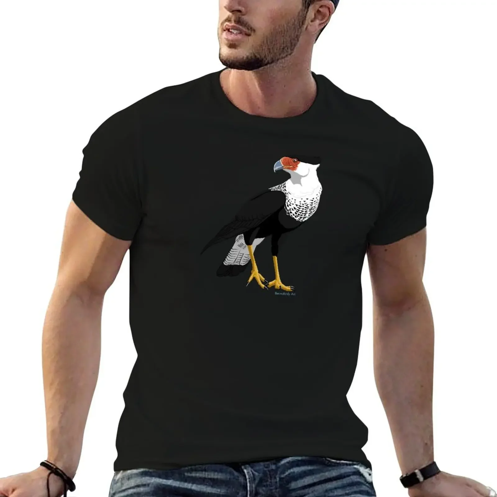 

Crested Caracara T-Shirt cute tops graphics summer tops graphic tee shirt heavy weight t shirts for men