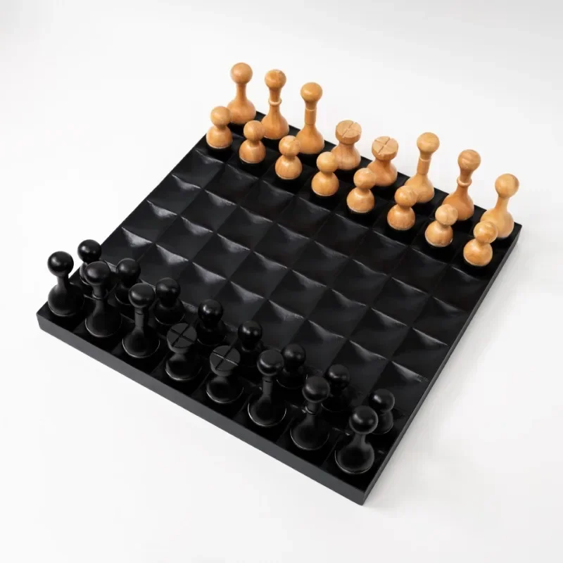 tumbler chess ornaments, solid wood high-end chess boards, gift-giving accessories