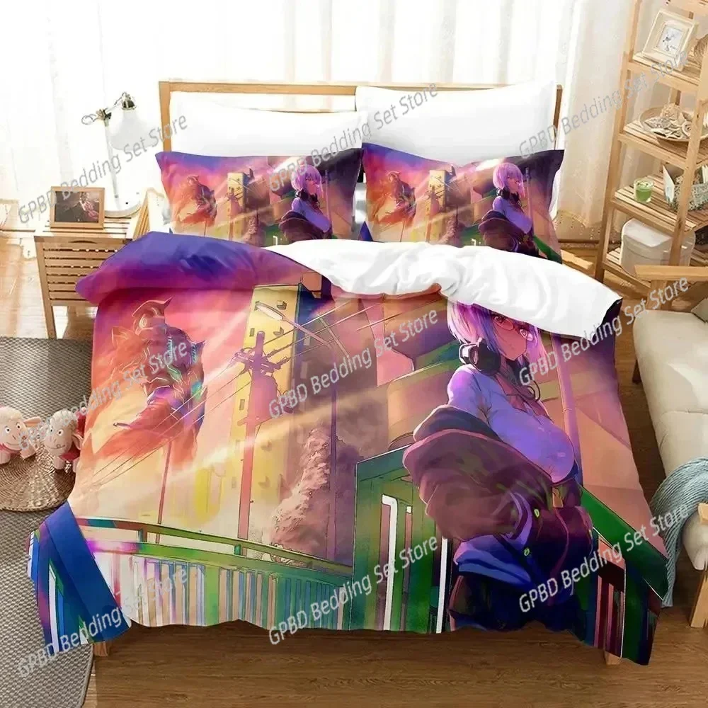 

3D Print Anime SSSS.GRIDMAN Comfortable Duvet Quilt Cover Pillowcase Bedding Set Children Bedroom Decoration Home Textile