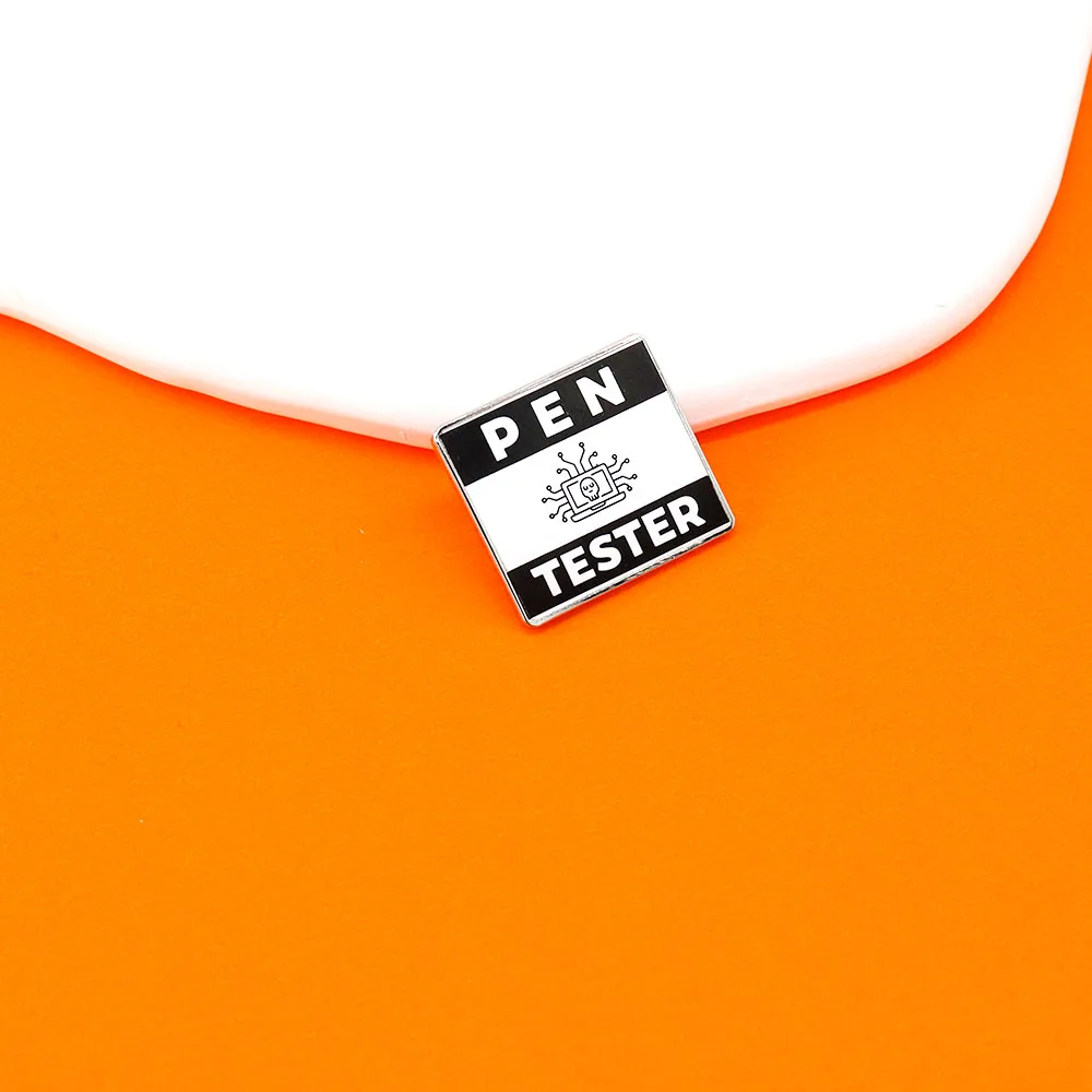 Cyber Security Pen Tester Badge Hacker Pen Tester Enamel Pin view 5