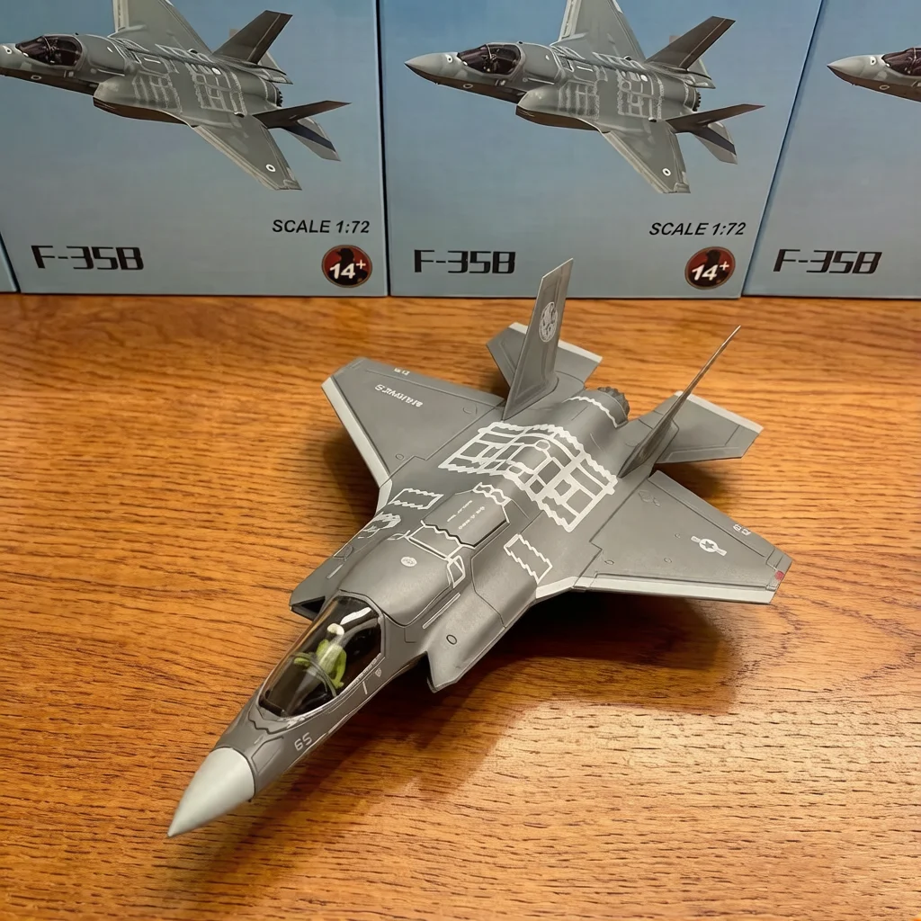 

Модель военного самолета F-35B с вертикальным взлетом и посадкой, масштаб 1:72, из сплава, для декора дома, подарок на день рождения