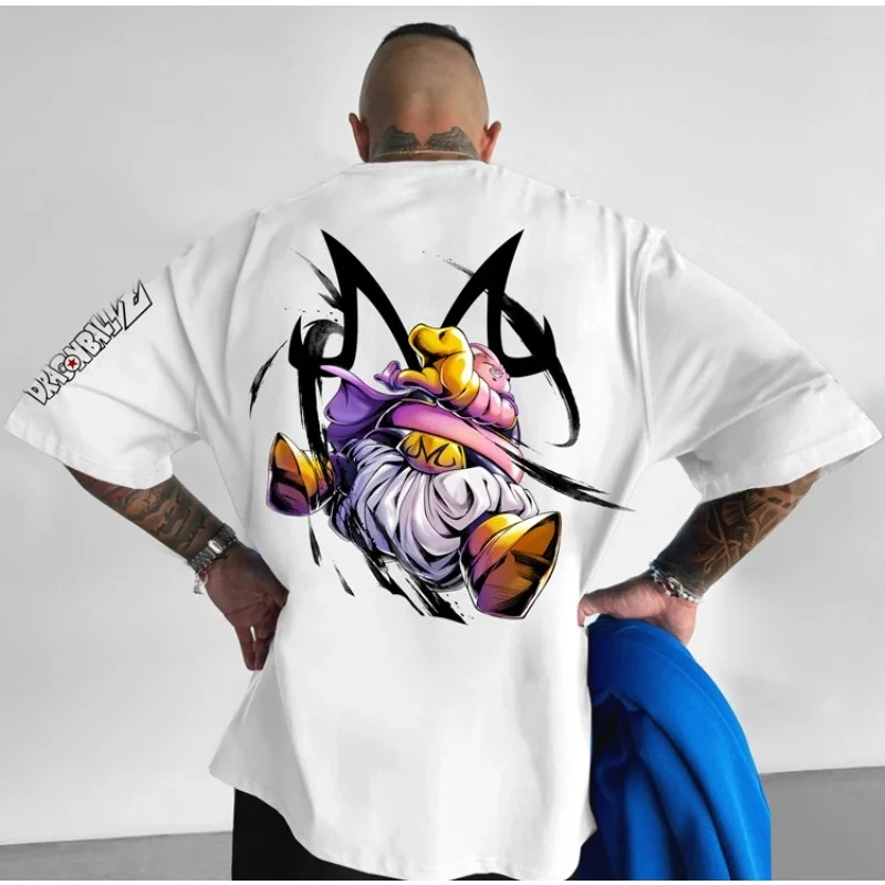 

Мужская футболка в стиле аниме Dragon Ball с 3D принтом Majin Buu Action Design, необходимая для фанатов аниме, уникальная стильная удобная футболка