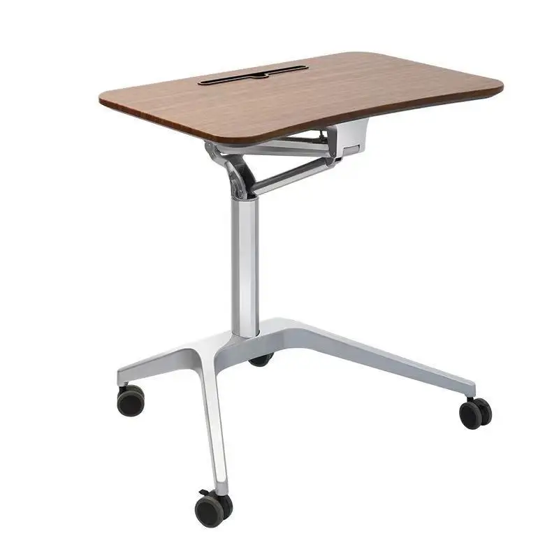 Pneumatic automatic lifting table, standing sofa bedside, movable lazy desk