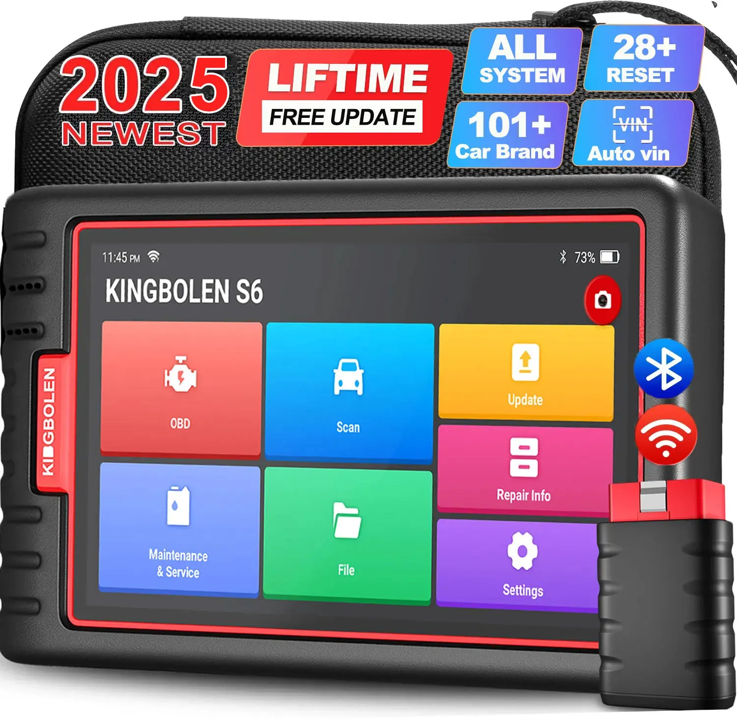 KINGBOLEN S6 OBD2 сканер профессиональная полная система OBD2 диагностический инструмент автомобильный сканер OBD PK ThinkTool thinkdiag старый thinktool