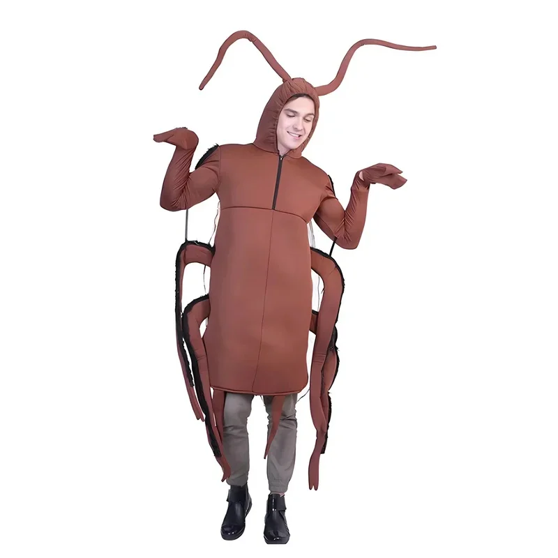 SN55Adult Kid Play Halloween Costumes Unisex Funny Outfit Party Props Costumes One Piece Clothing Cosplay Cockroach Clothin$5Q@1