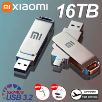 Xiaomi 16TB USB3.2 Flash Drive Metal High-Speed Pen Drive 8TB 4TB Waterproof Type-C USB Pen Drive For Computer Storage Devices