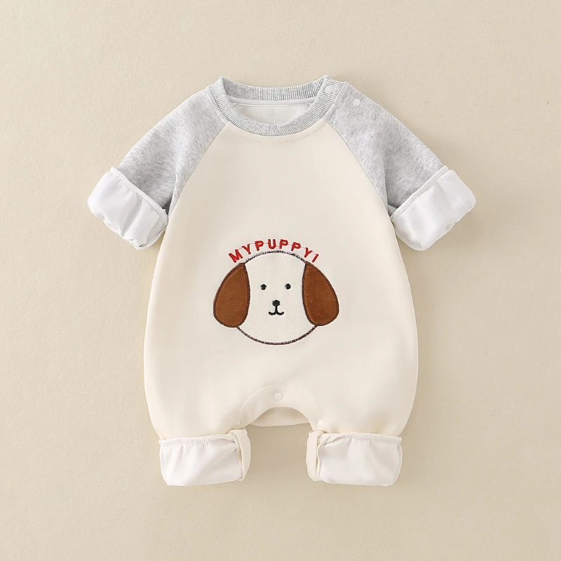 

Adorable Baby Boy Rer Outfit Autumn Collection Newborn Clothes High Waist Long Pants Super Cute Dog Design for Spring Autumn