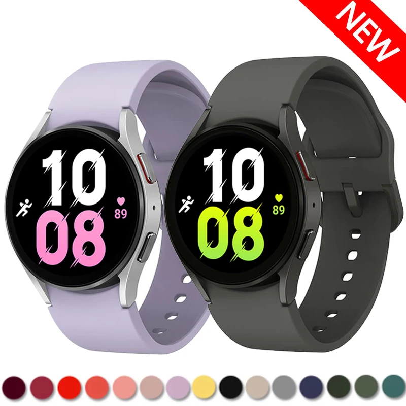 Strap For Samsung Galaxy Watch 5 4 44mm 40mm/4 classic 46mm 42mm wristband 20mm Silicone Bracelet Galaxy Watch 5 pro 45mm Band