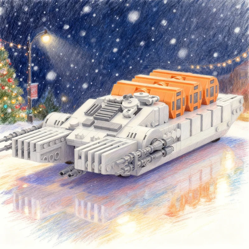 

Набор строительных блоков MOC «Звездные войны: Имперский Ховертанк», 744 детали, Рождественский подарок, игрушка, конструктор, идея для творчества, развивающая игрушка