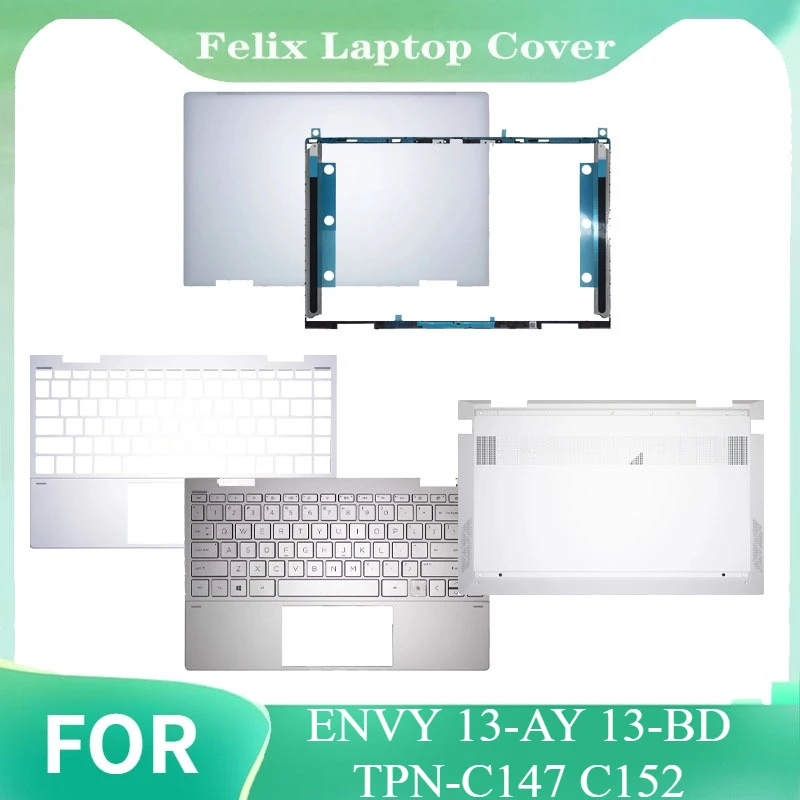 

New LCD Screen Back Cover Front Bezel Hinges Palmrest Lower Bottom Case 13.3 Inc For ENVY 13-AY 13-BD TPN-C147 C152 M82698-001