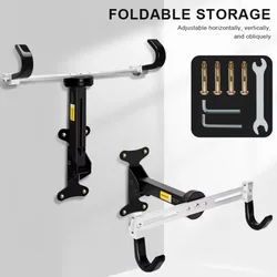 Soporte de pared giratorio ajustable para colgar bicicletas montaña