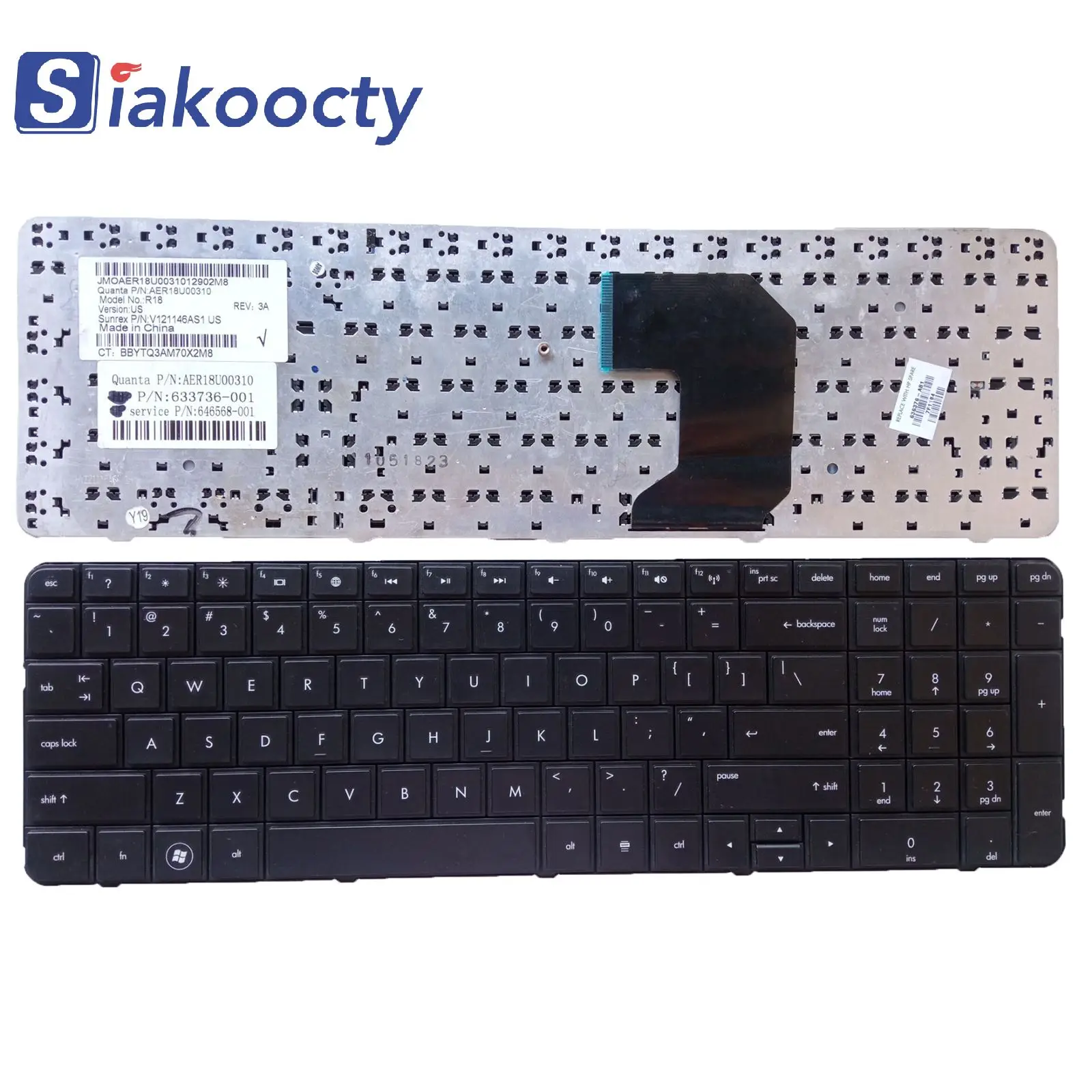 Teclado Eua Layout Novo 633736031 646568-031 F49 hp G71000 G7-1100 G7-1200 G7t