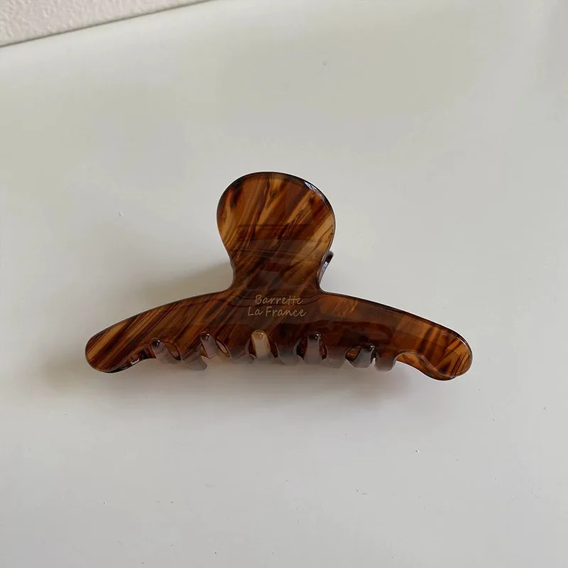 Vintage Haarklammern für Frauen und Mädchen Elegante Hochwertige Acetat-Teefarben Modische Schmuck-Haaraccessoires – Detail 8