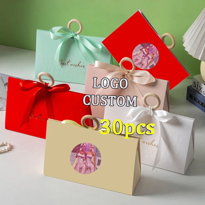 

Подарочная коробка-треугольник для свадебных и праздничных мероприятий, креативная упаковка для подарков на день рождения, декор для вечеринок, 30 шт., с возможностью нанесения логотипа, коробка для париков